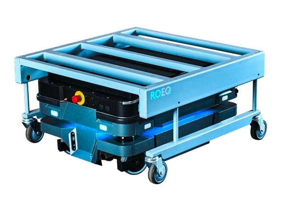 Modul für den MiR250 für das Anheben von Wagen und Regalen