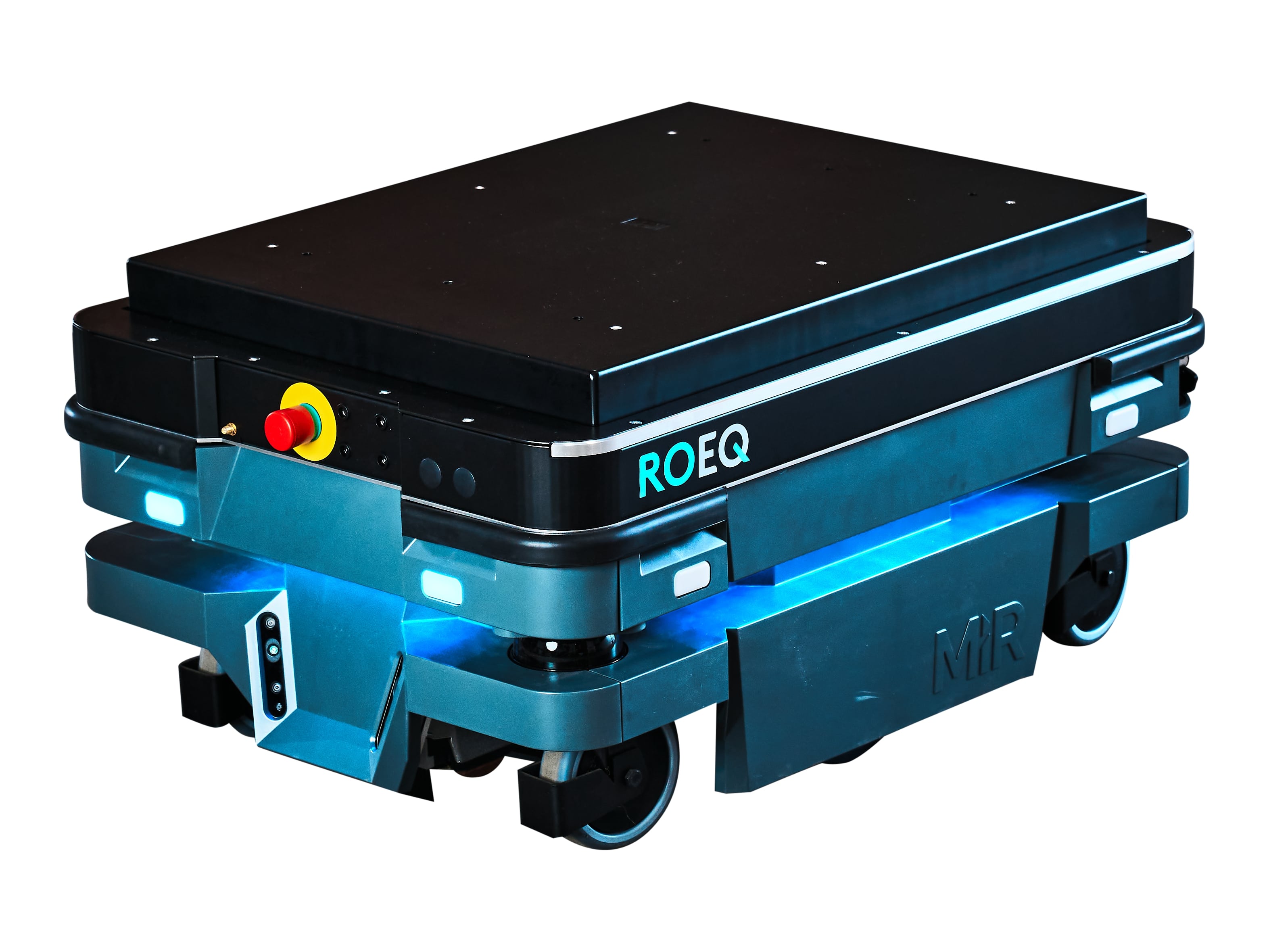 Modul für den MiR250 für das Anheben von Wagen und Regalen