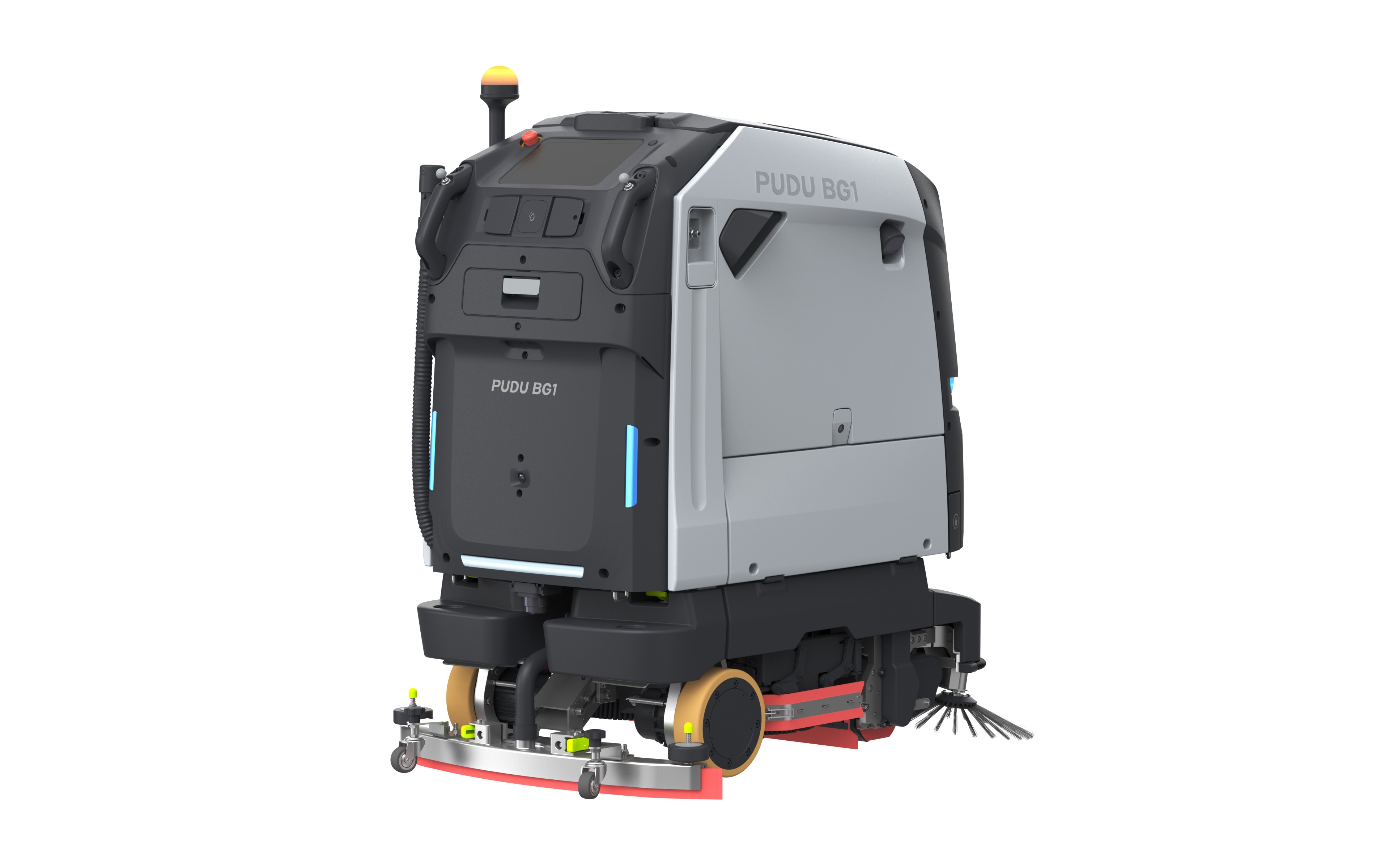 Autonomer Kehr & Scheuer-Saug Reinigungsroboter für große Flächen