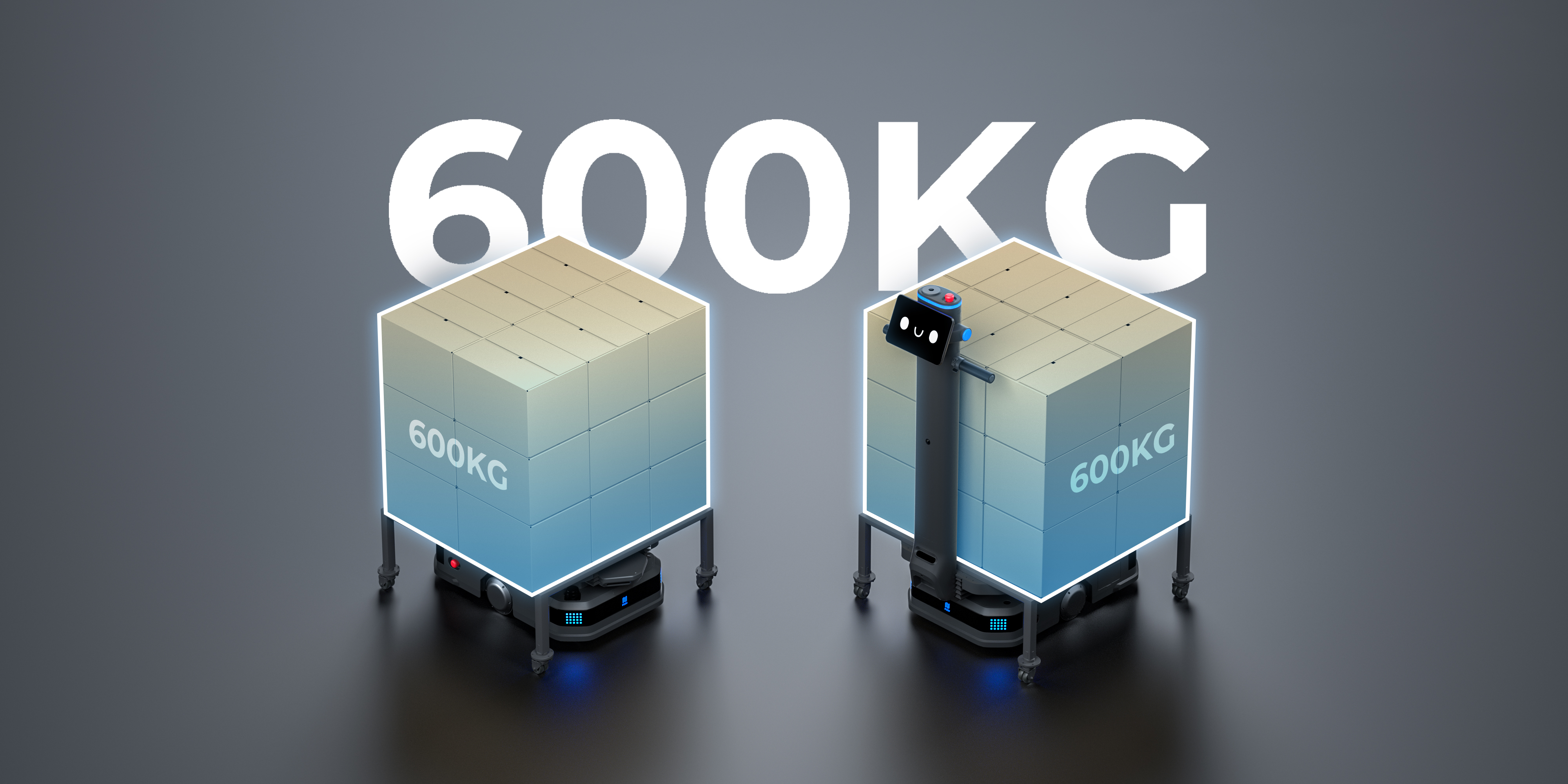 Schwerlast-Transportroboter mit bis zu 600 kg Traglast