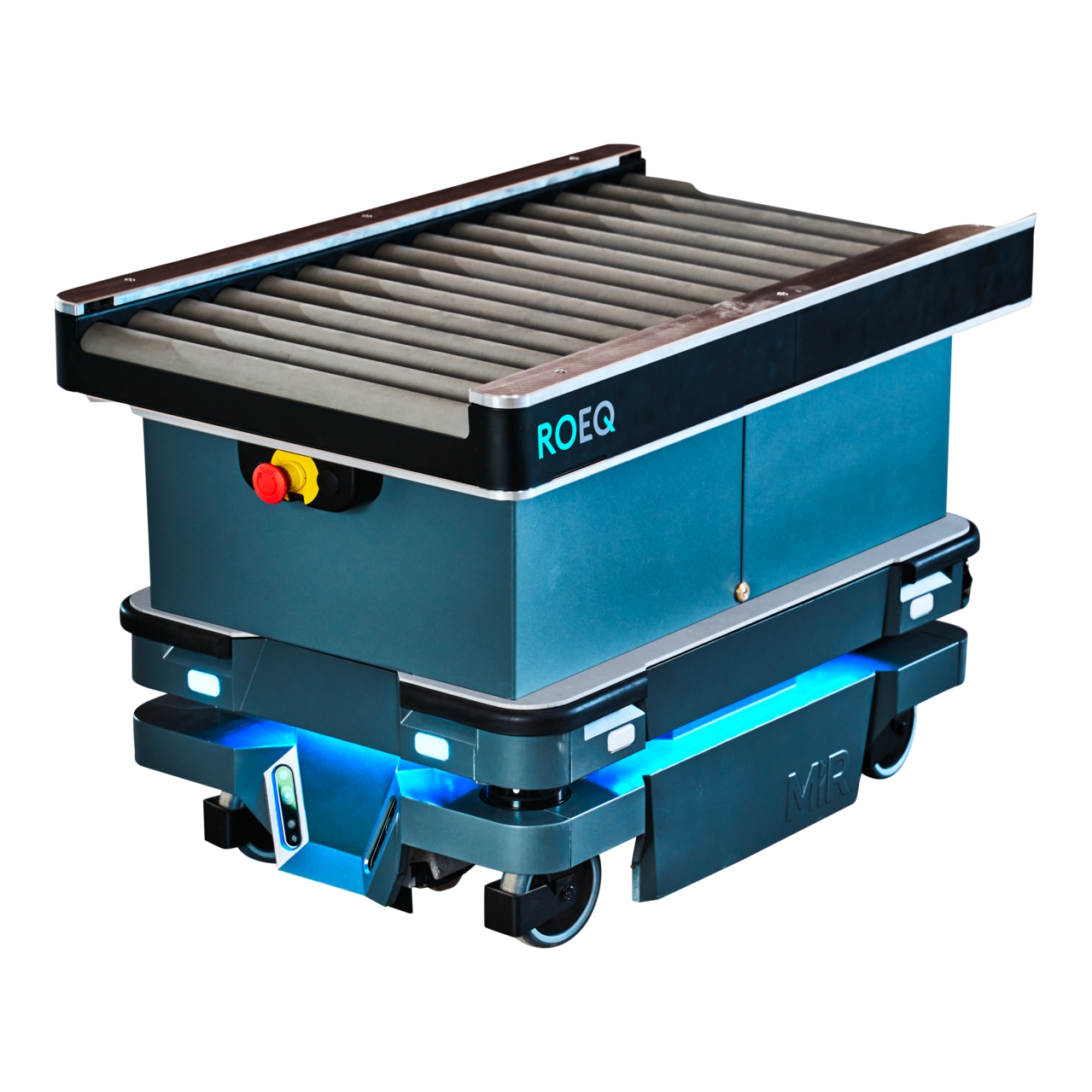 Rollenförder mit automatischer Höhenverstellung für MiR250