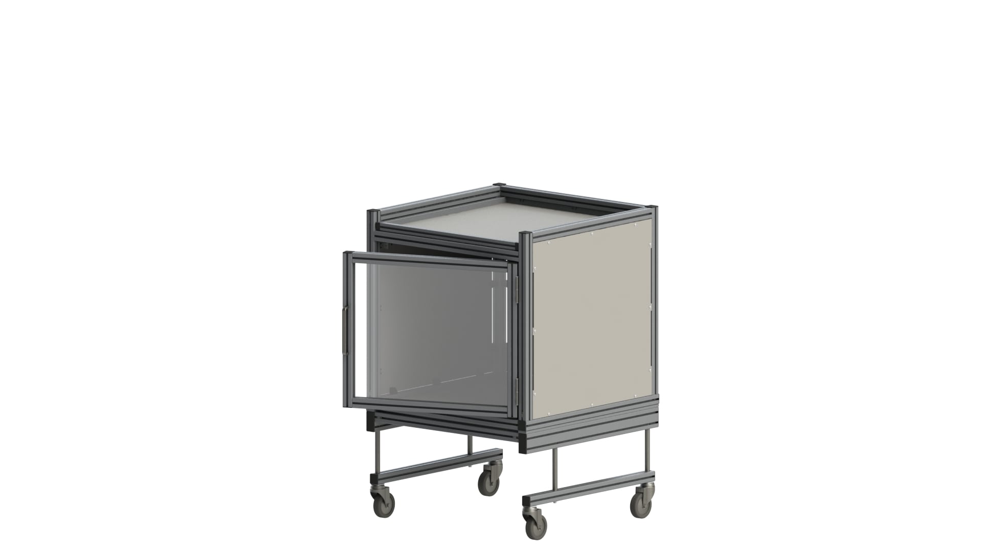 Konfigurierbarer Regalaufbau für MiR Shelf Carrier