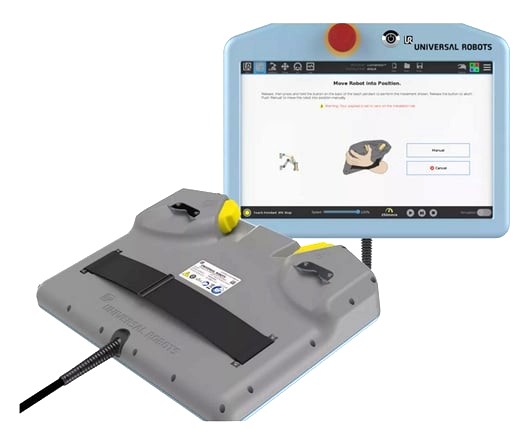 Bedienpanel für Universal Robots e-Series mit Zustimmtaster