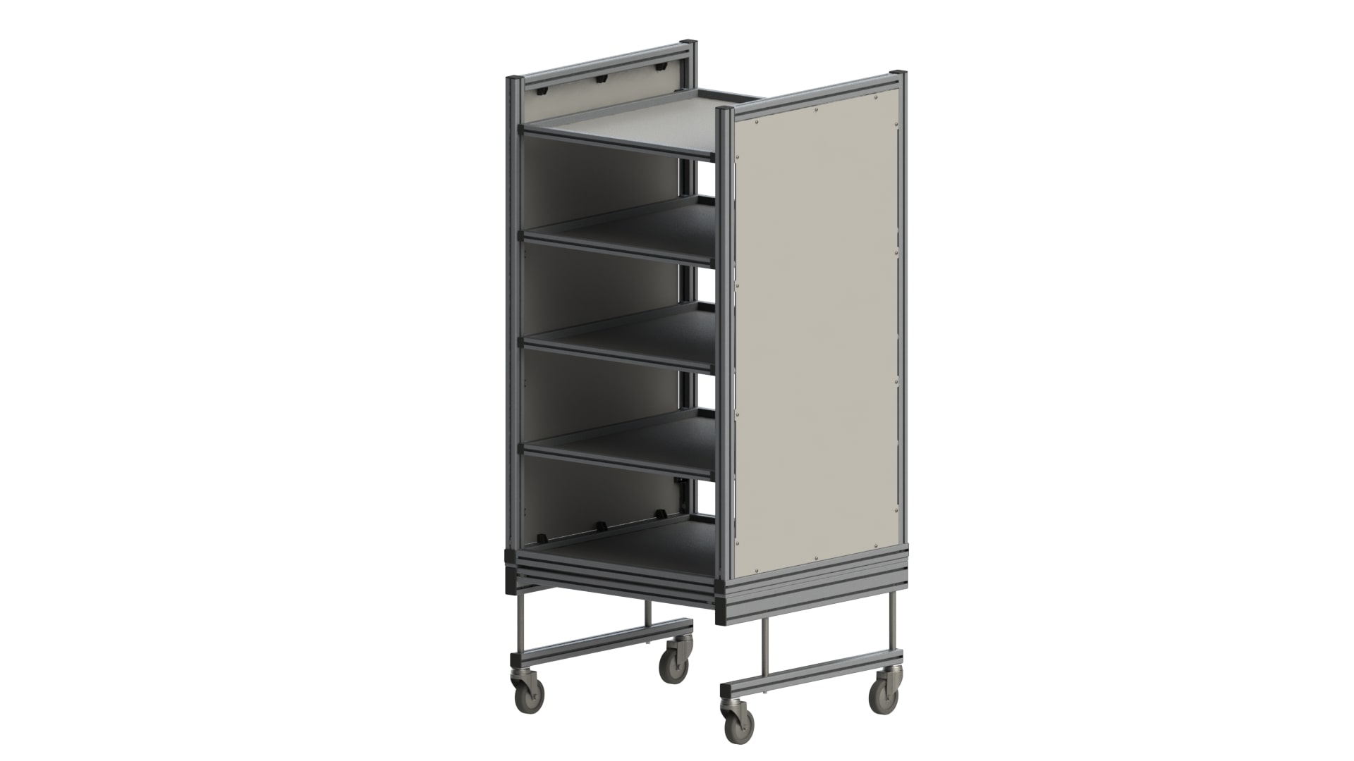 Konfigurierbarer Regalaufbau für MiR Shelf Carrier