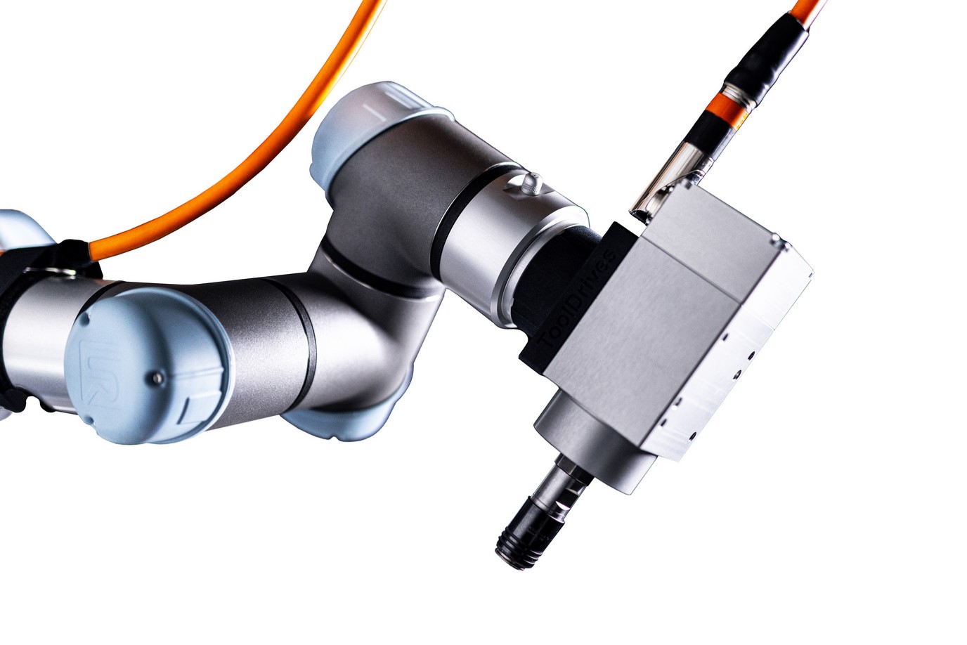 Cobot-Spindelsystem mit Schnellwechsler Cobot-Spindelsystem mit Schnellwechsler