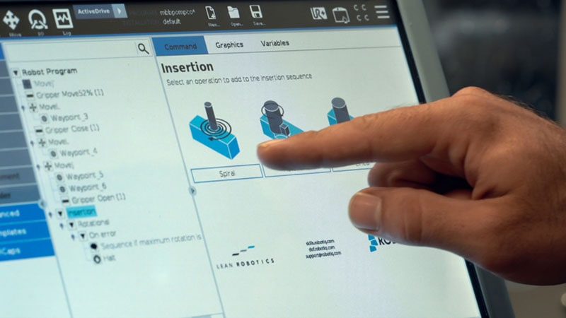 Erweiterte Funktionen des UR e-Series Kraft-Momenten Sensors zur Umsetzung komplexer Aufgaben
