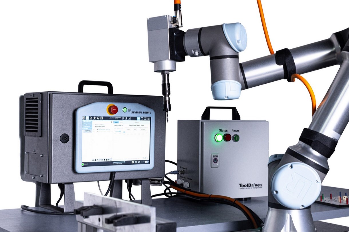 Kompaktes Hochleistungsmodul für präzise Trockenbearbeitung mit Cobots
