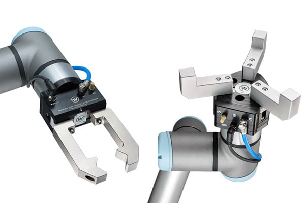 Servoelektrische Greiflösung für UR mit 30 mm Hub und max. 200 N Greifkraft