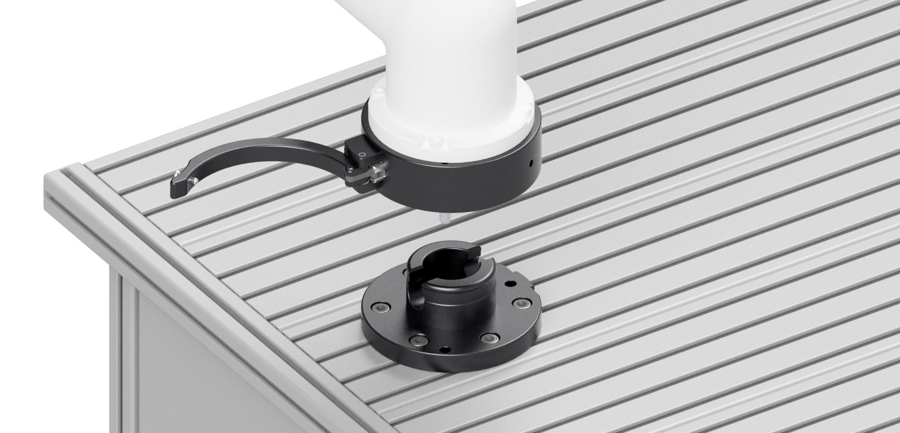 Schnellwechseladapter für die Roboterbasis des UR3/UR5