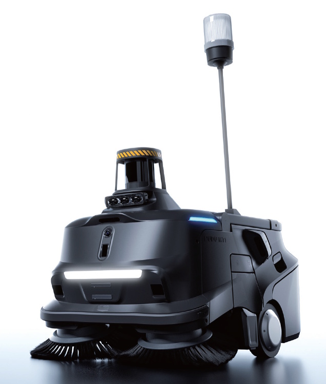 Autonomer 3D-KI-Saugkehrer für große Innen- und Außenflächen