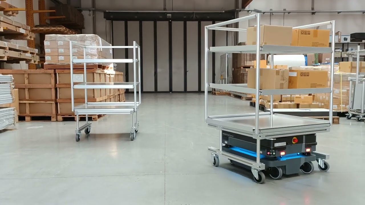 Konfigurierbarer Regalaufbau für MiR Shelf Carrier