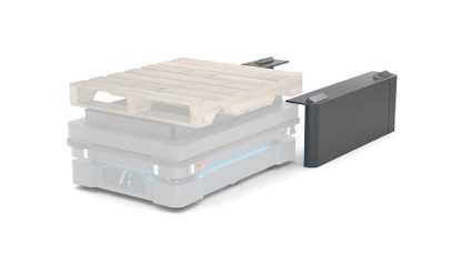 Abhol- und Lieferstation für den autonomen Palettentransport mit MiR600/1350