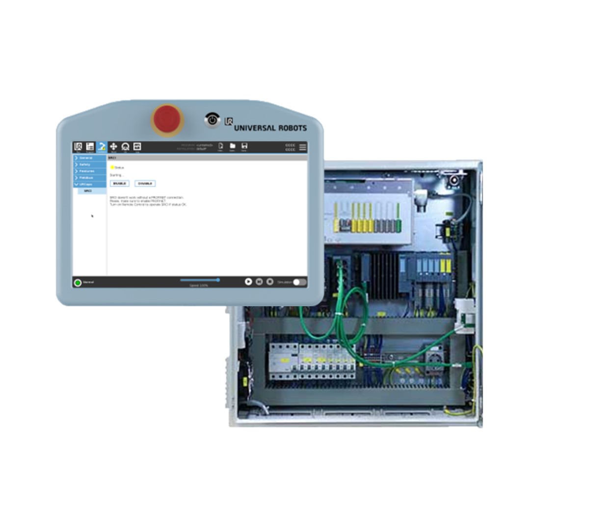 Standardisierte PLC-Robotiksteuerung via SRCI für UR e-Series