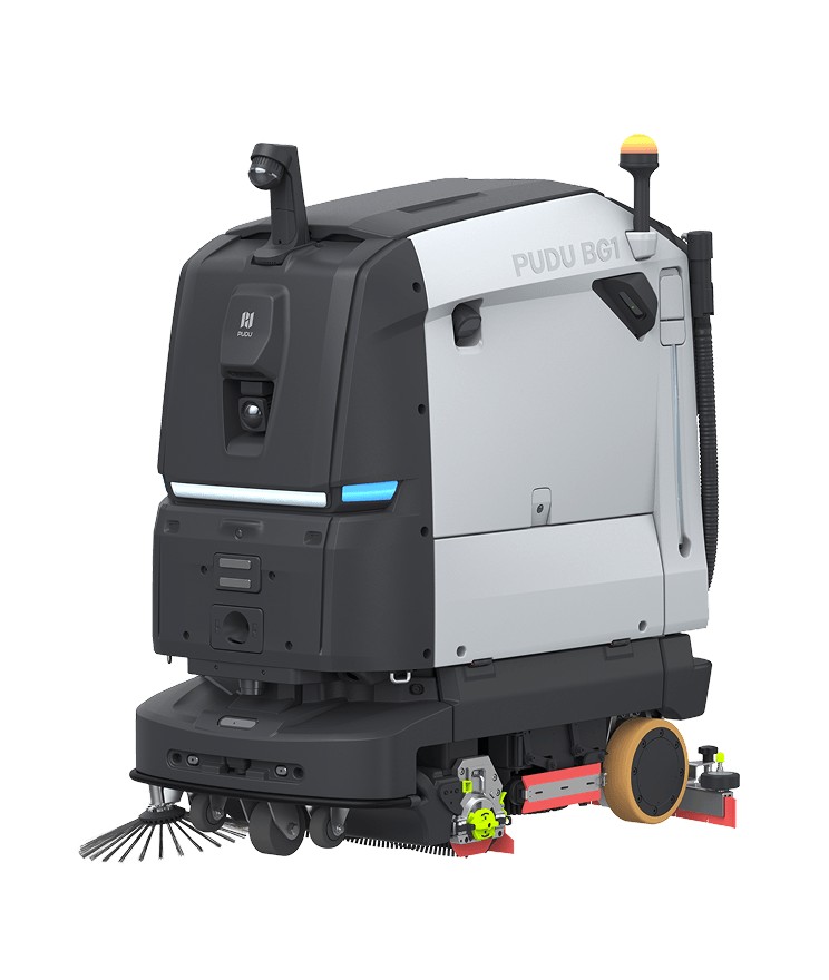 KI-gestützter Kehr-& Scheuer-Saugroboter für große Flächen