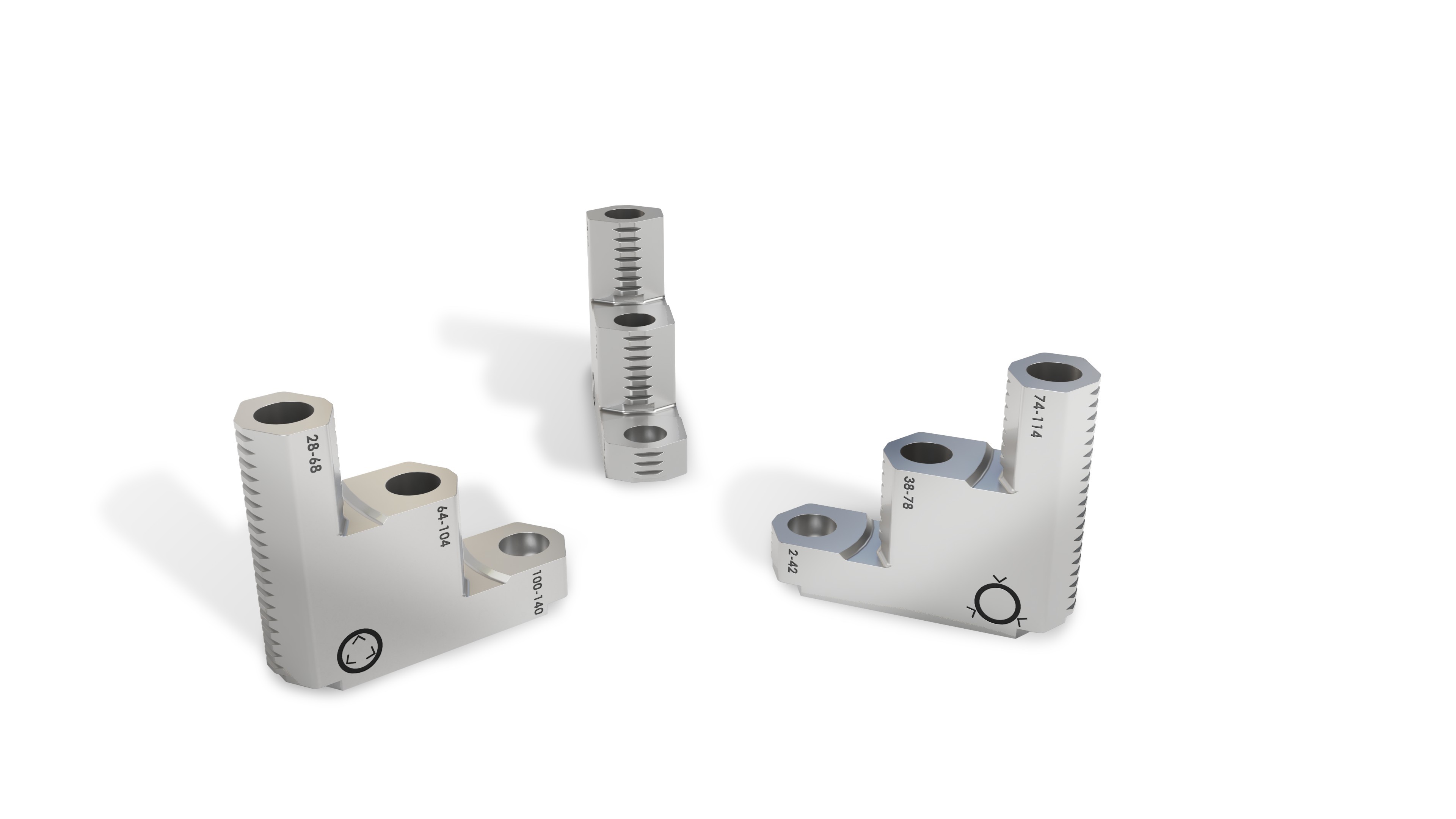 Greiferfinger gestuft für Robotiq Hand-E C10