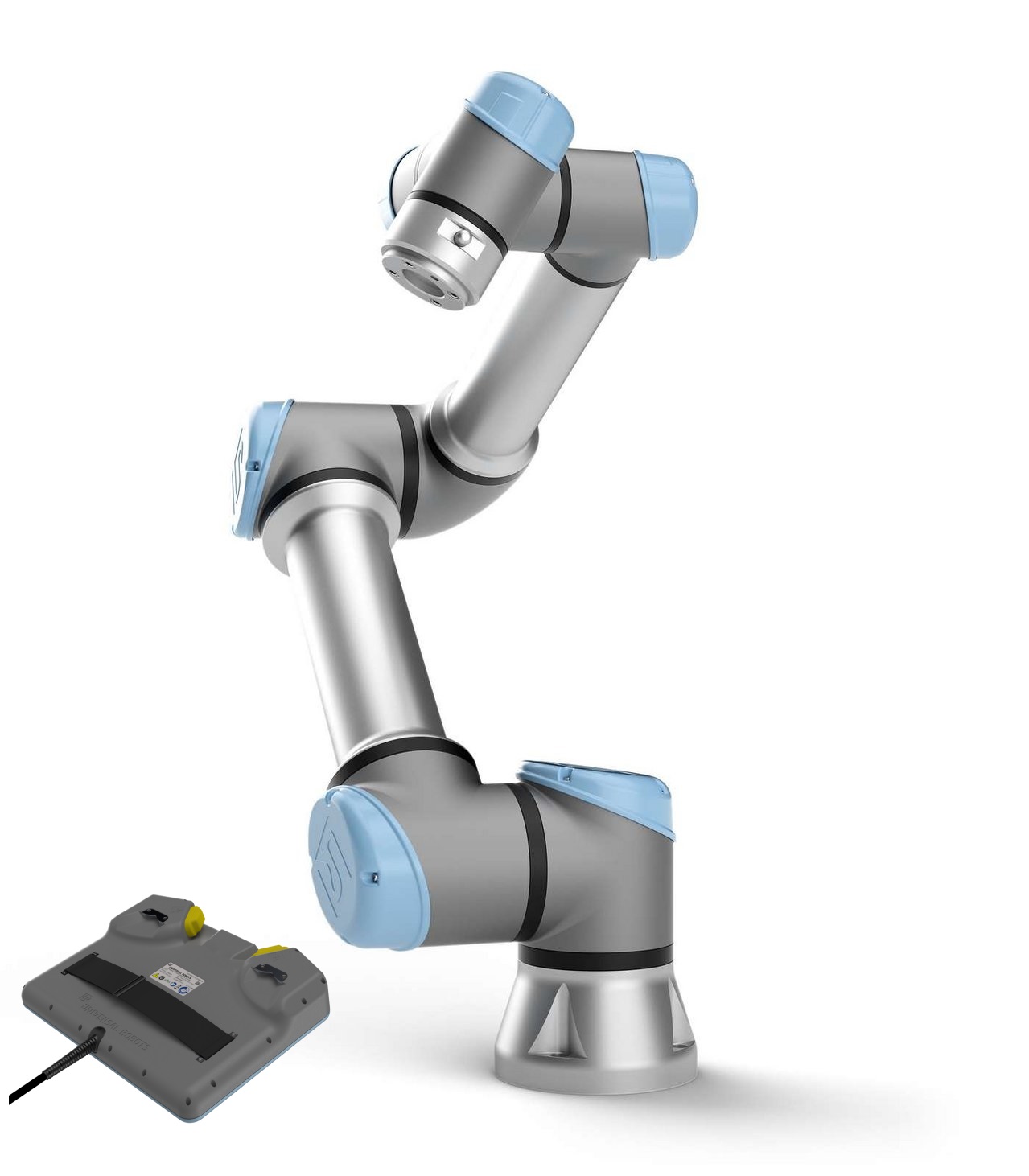 Cobot inklusive Bedienpanel mit Zustimmtaster